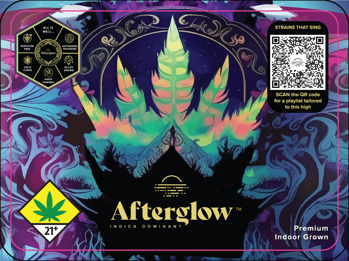 Afterglow 3.5g Jar Label