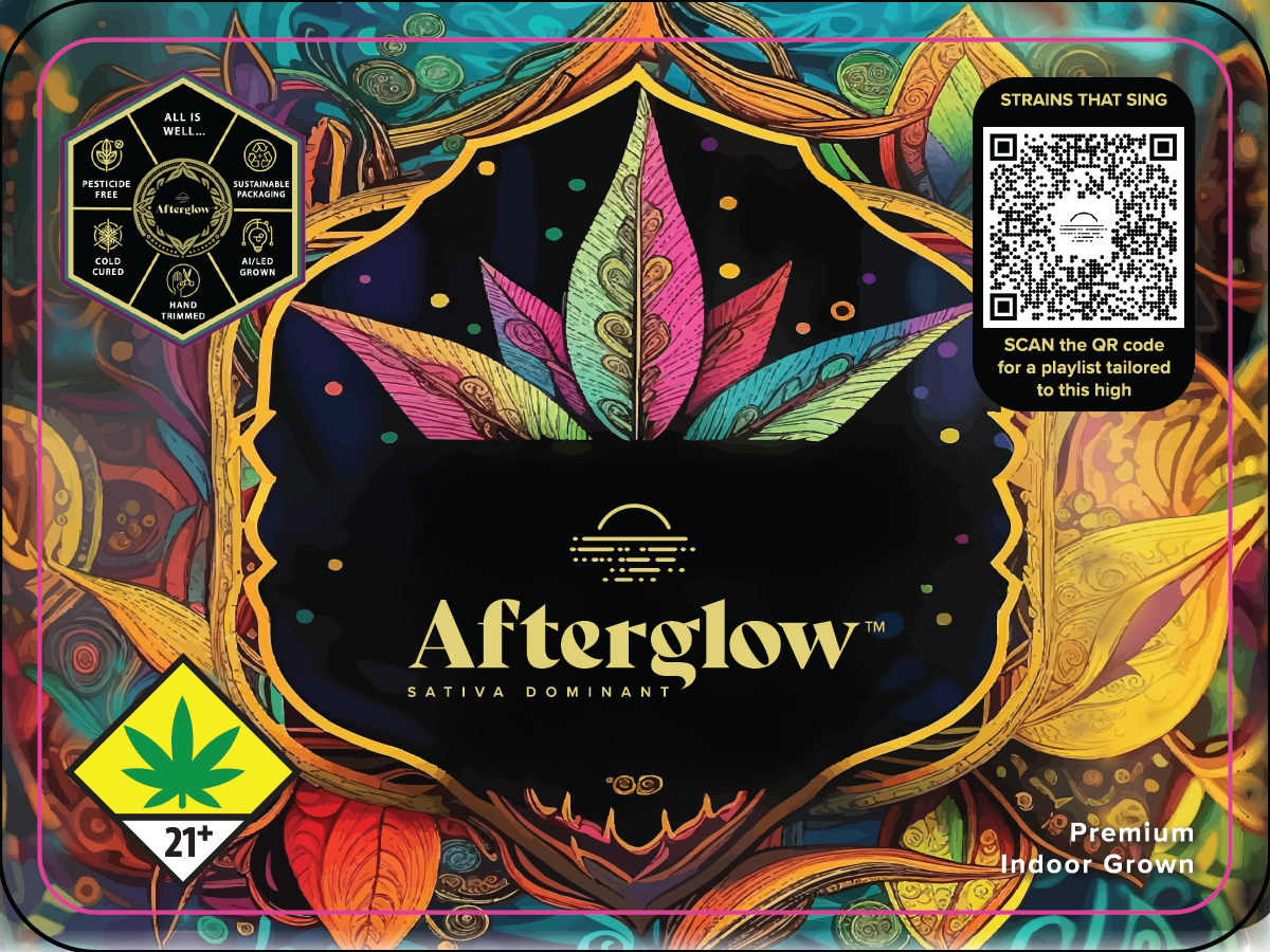 Afterglow 3.5g Jar Label