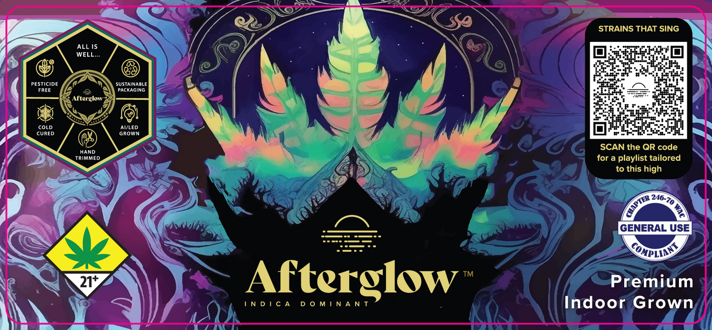 Afterglow Label 9oz Label