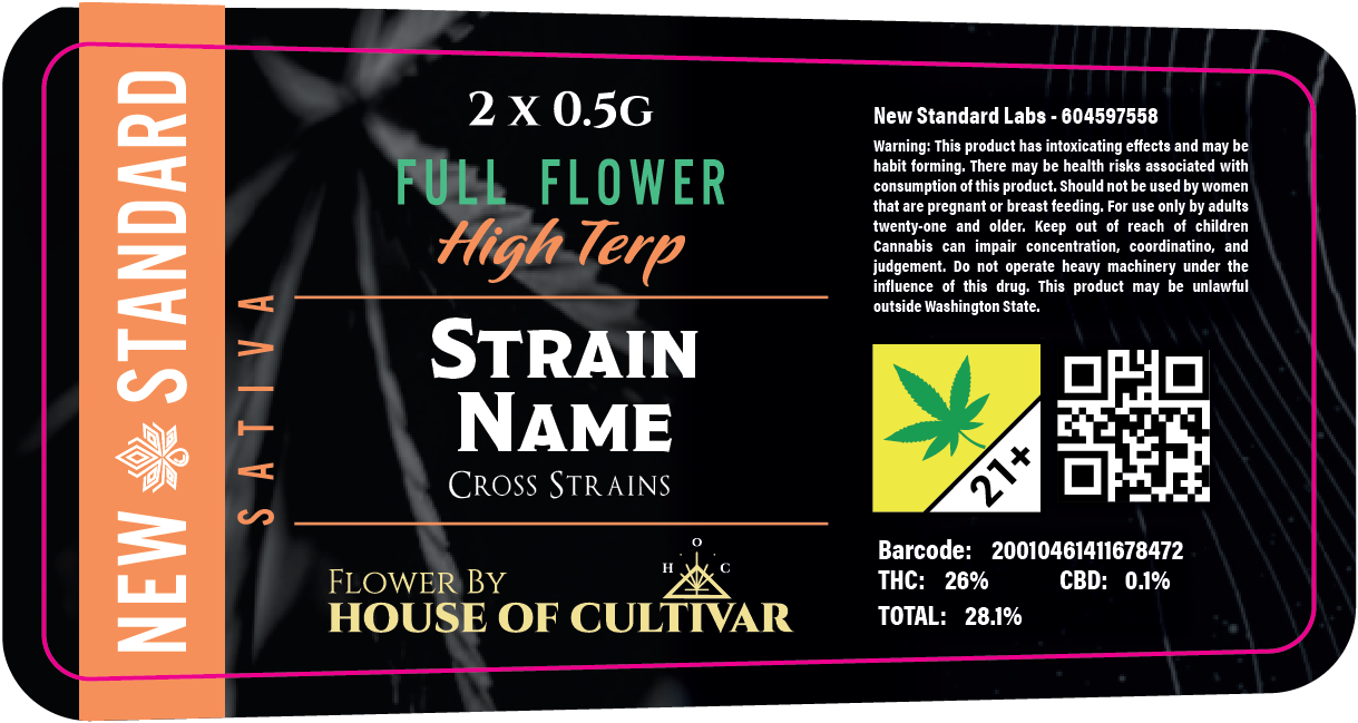 New Standard Labs Prerolls