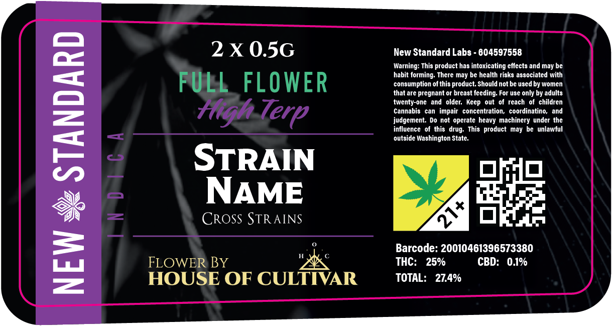 New Standard Labs Prerolls