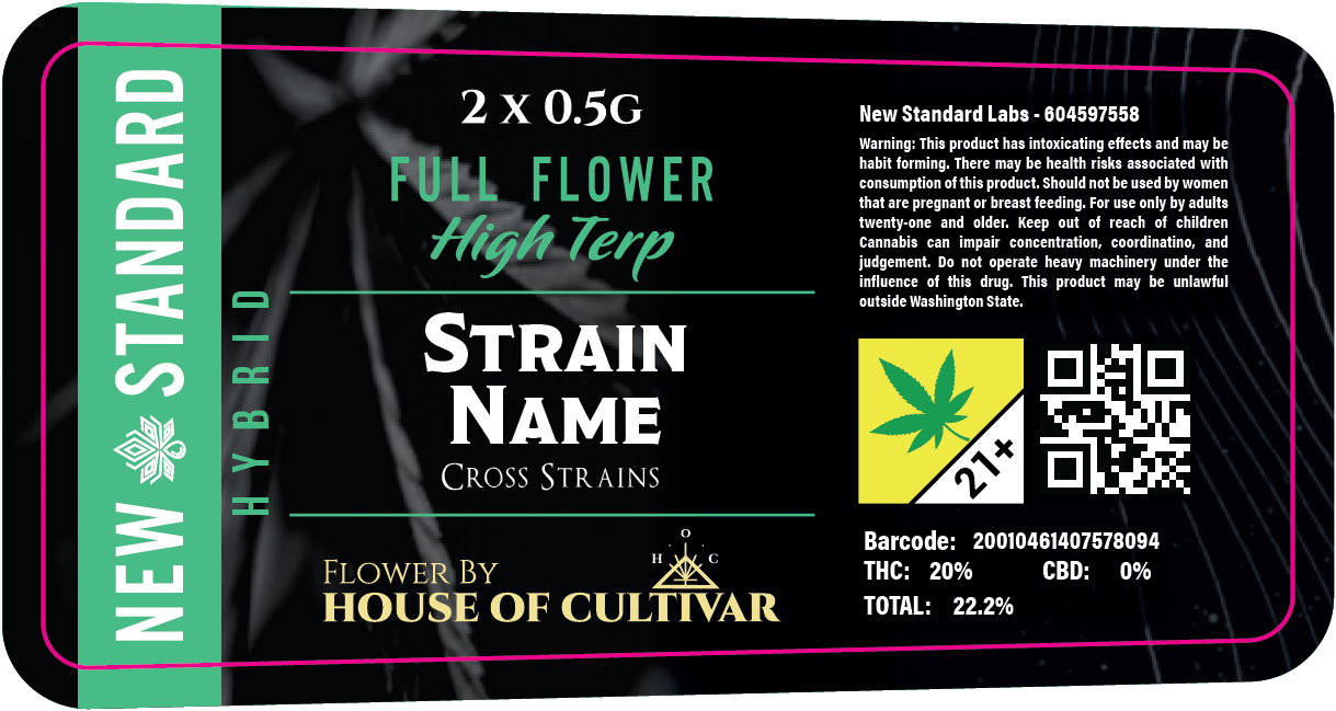 New Standard Labs Prerolls
