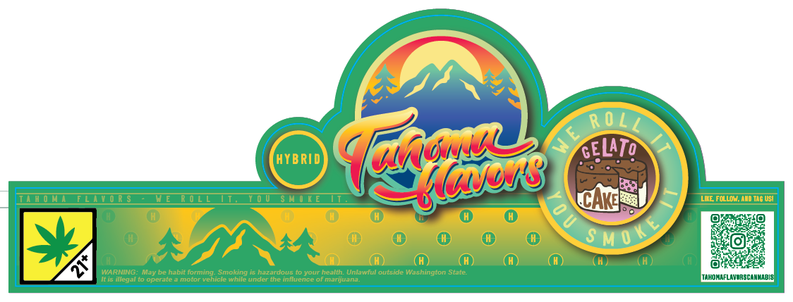 Tahoma Flavors Jar Seal Labels