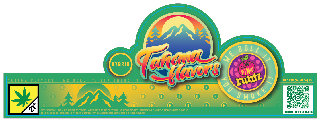 Tahoma Flavors Jar Seal Labels