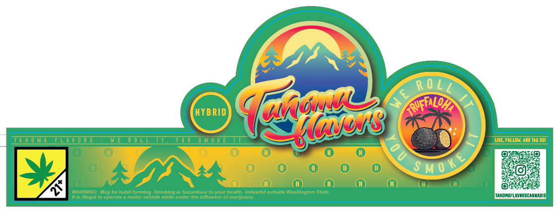 Tahoma Flavors Jar Seal Labels