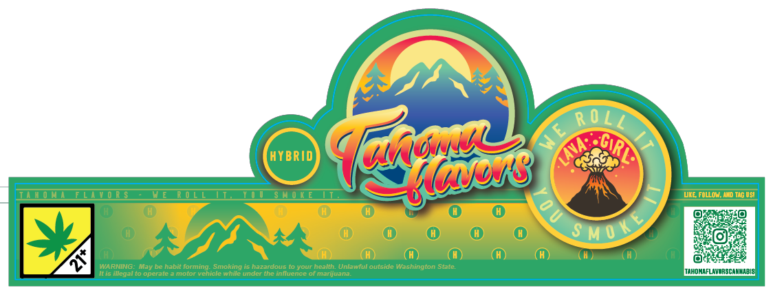 Tahoma Flavors Jar Seal Labels