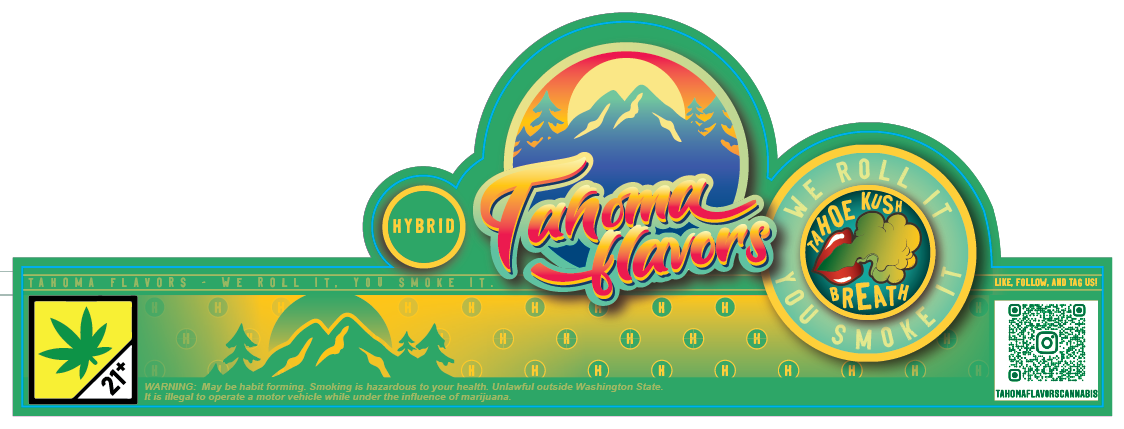 Tahoma Flavors Jar Seal Labels