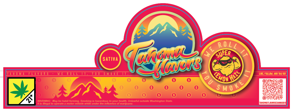 Tahoma Flavors Jar Seal Labels