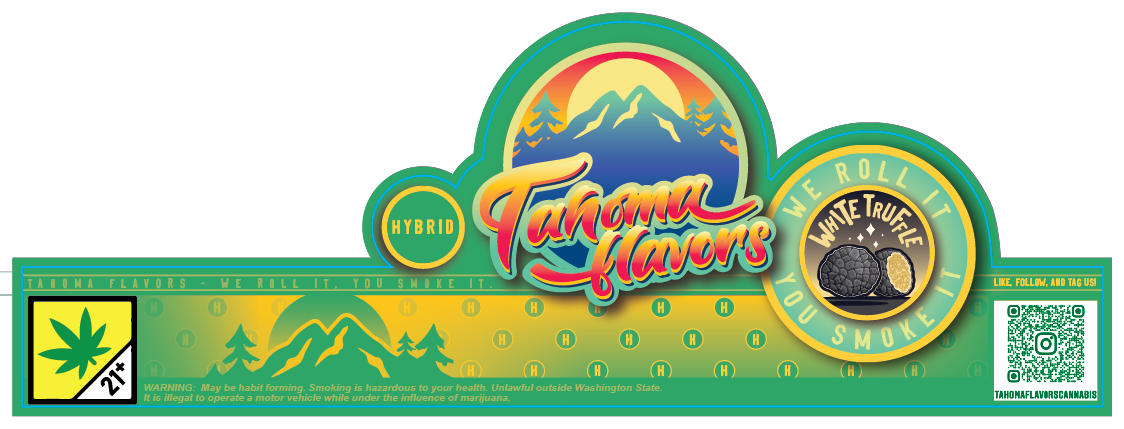 Tahoma Flavors Jar Seal Labels