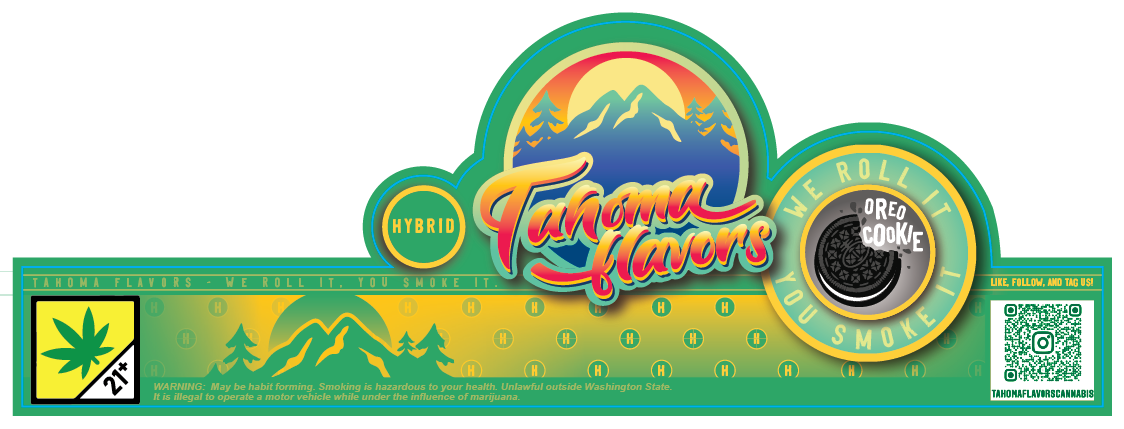 Tahoma Flavors Jar Seal Labels