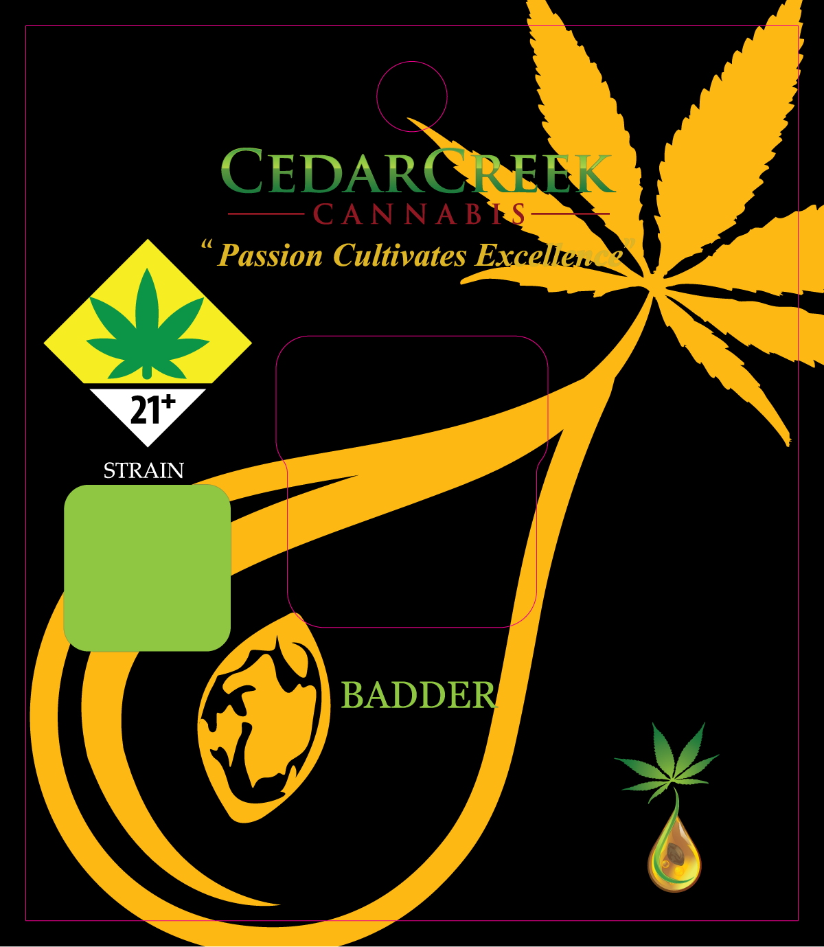 Cedar Creek Cannabis Hydocarbon Label
