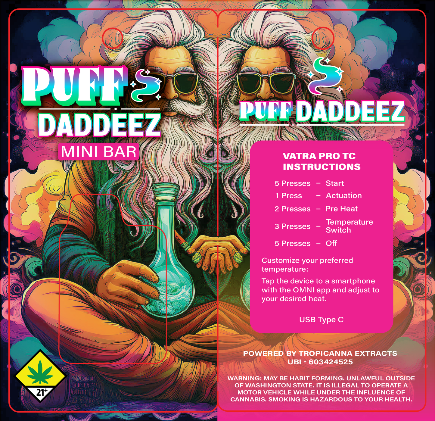 Puff Daddeez Mini Bar