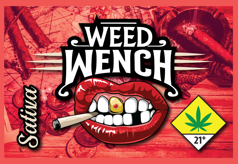 Weed Wench Labels 2x3 Label