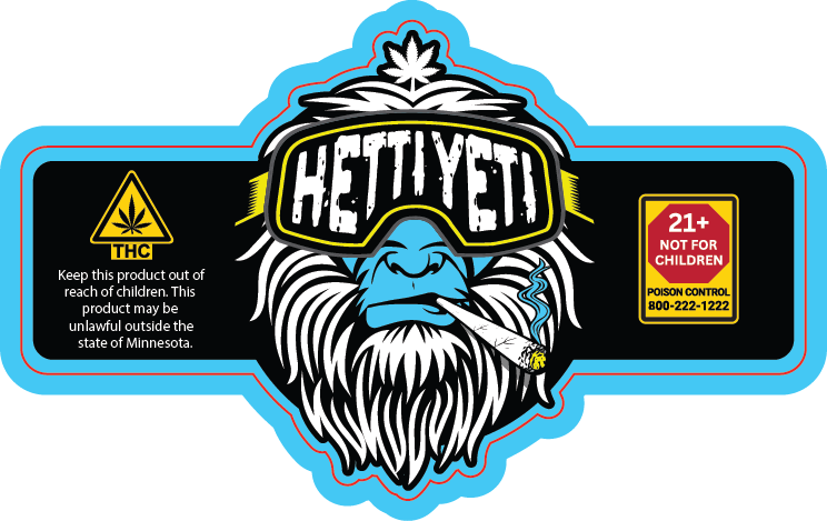 MN - Hetti Yeti 14g Flower Jar Label