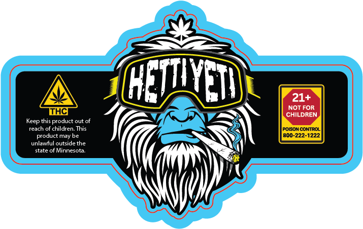 MN - Hetti Yeti 28g Flower Jar Label