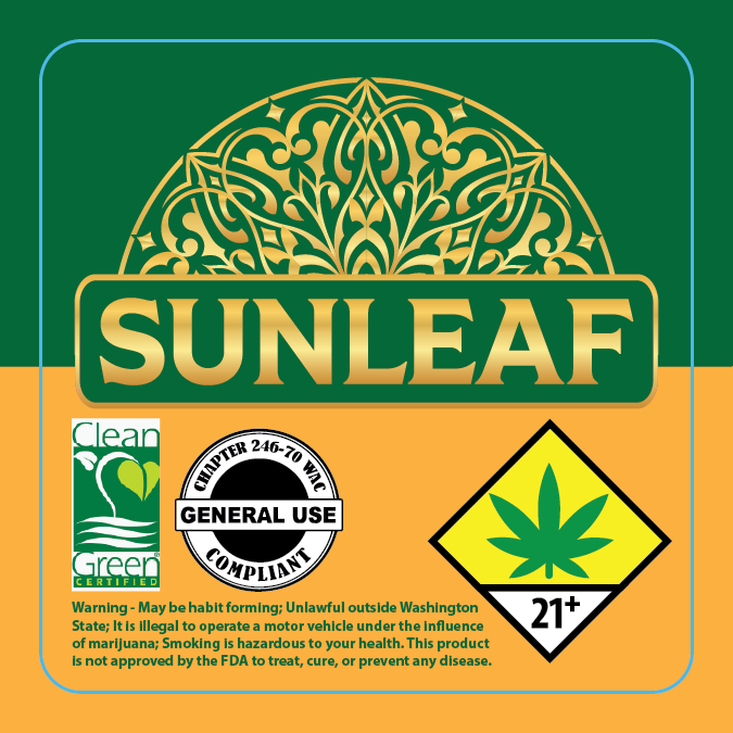 Sunleaf 2x2 Label
