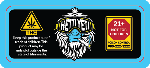 MN - Hetti Yeti 3.5g Jar Label