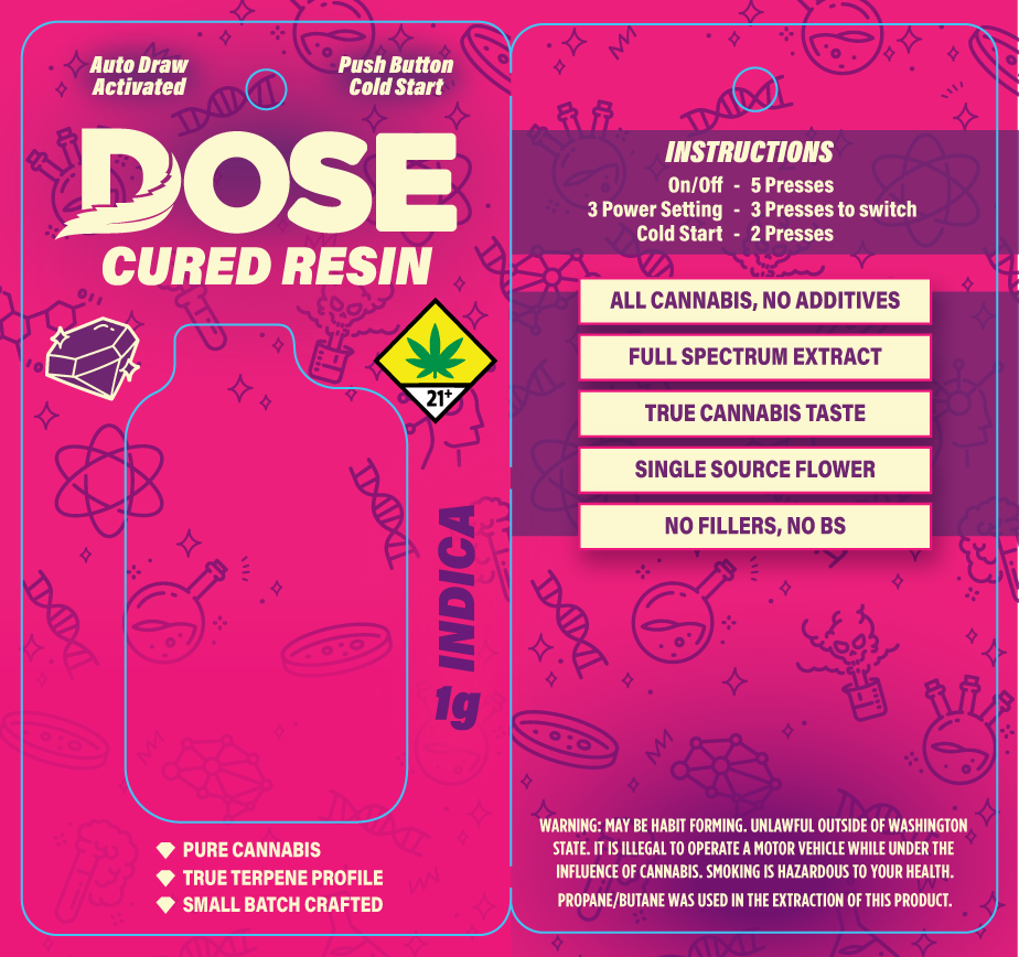 DOSE Cured Resin Flare Disposable