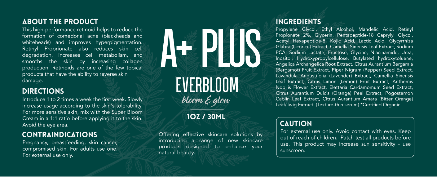 Everbloom 30ML 4.4x1.7in Label