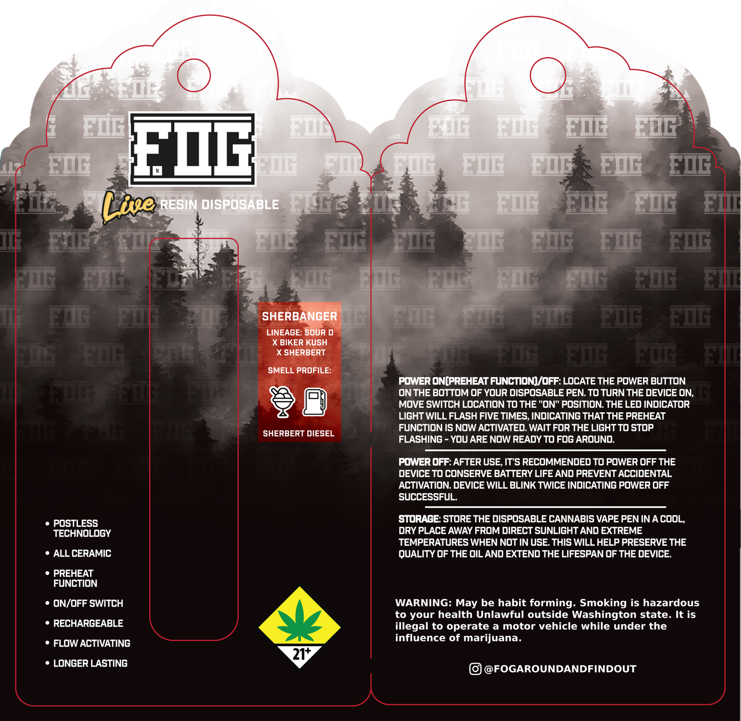 FOG Cannabis Live Resin Disposable