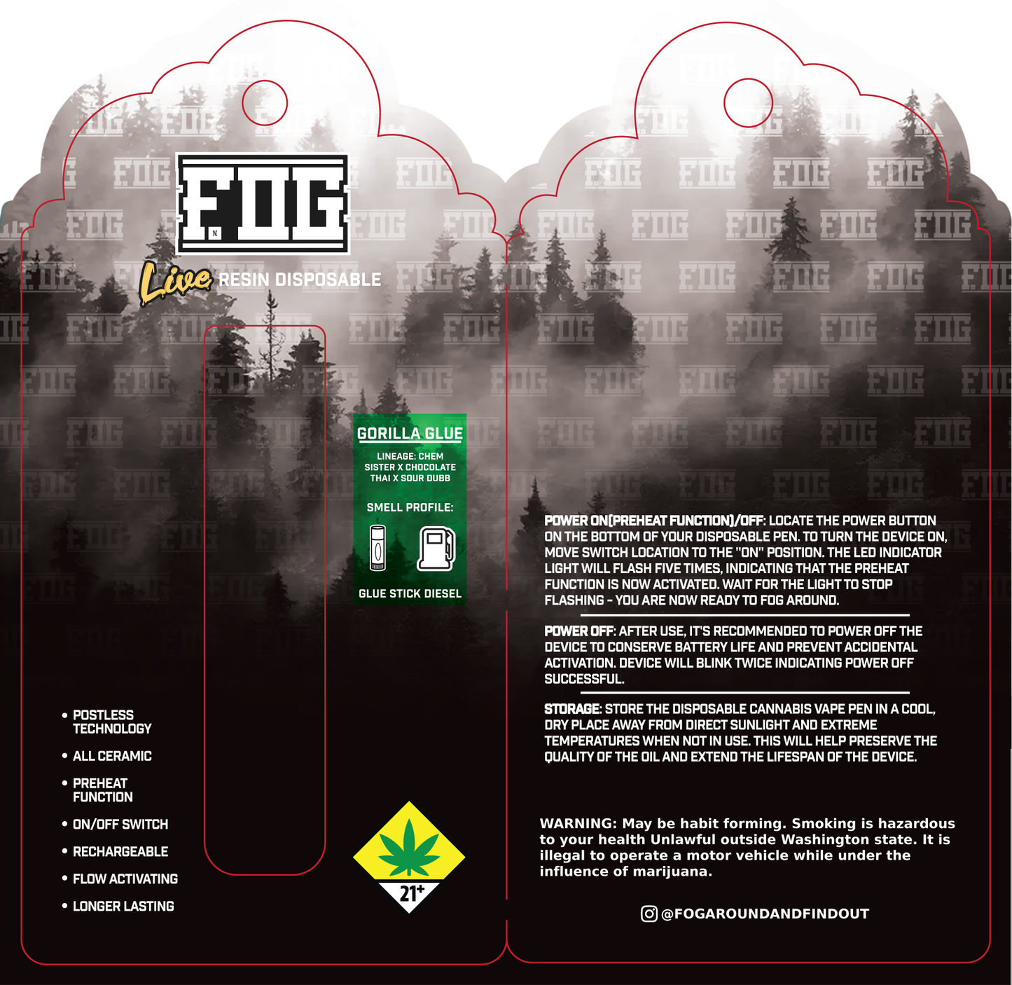 FOG Cannabis Live Resin Disposable