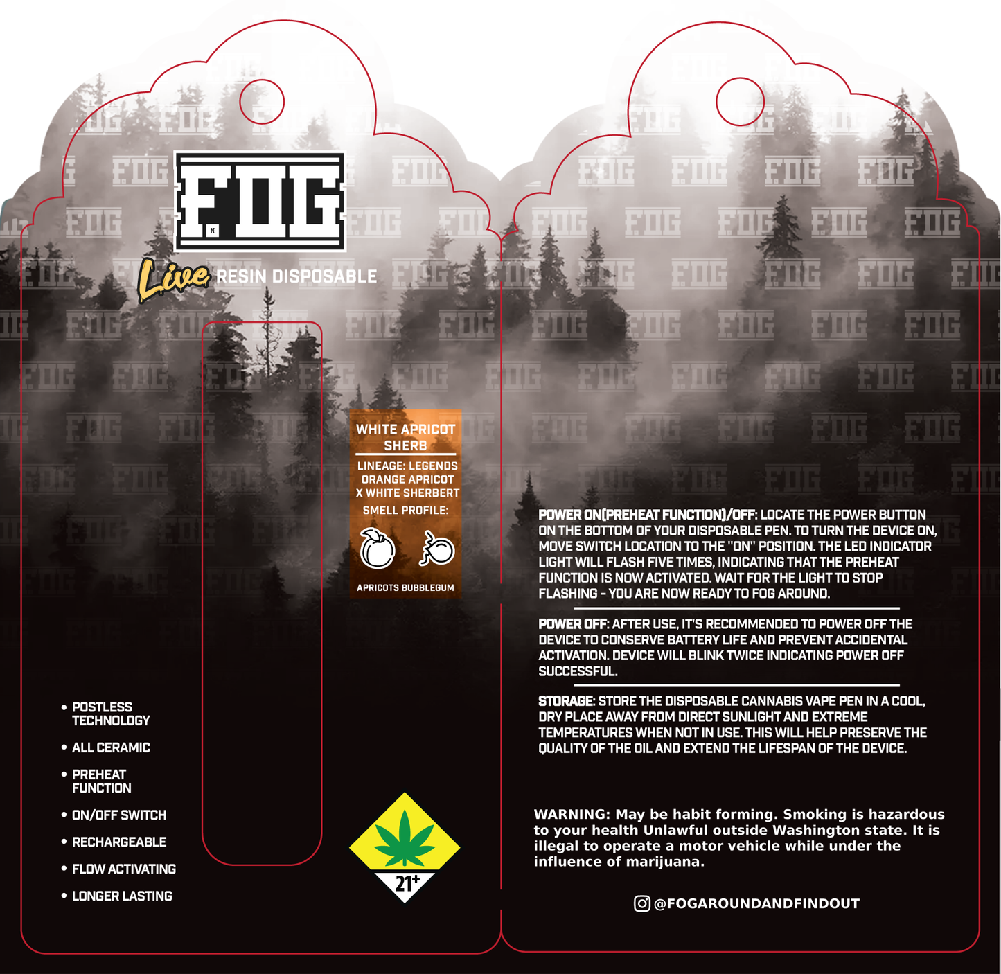 FOG Cannabis Live Resin Disposable