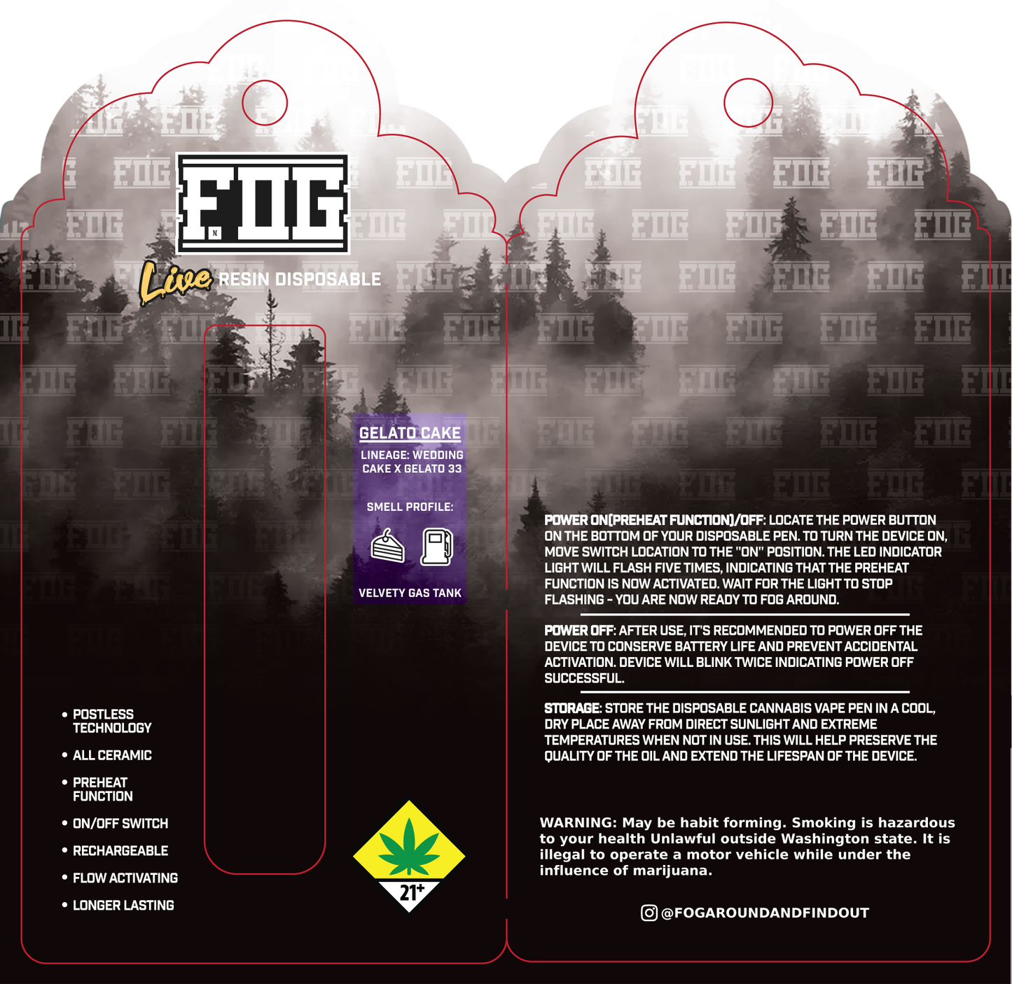 FOG Cannabis Live Resin Disposable