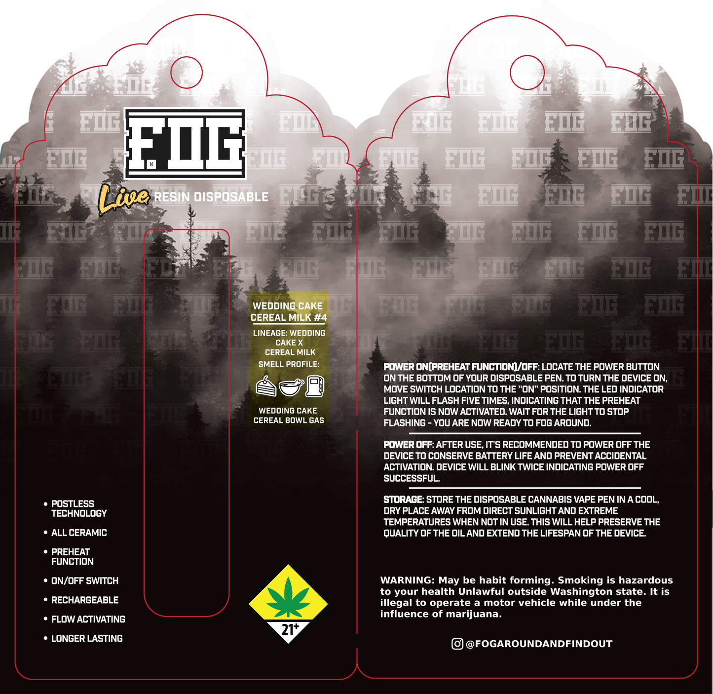 FOG Cannabis Live Resin Disposable