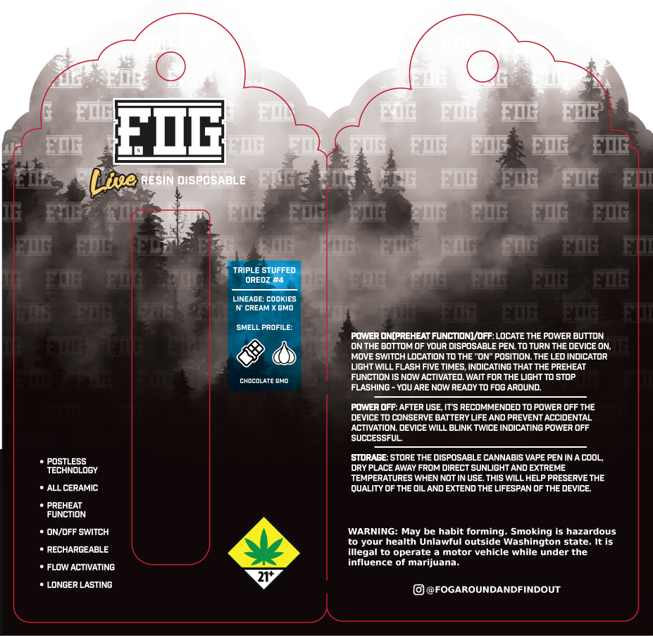 FOG Cannabis Live Resin Disposable