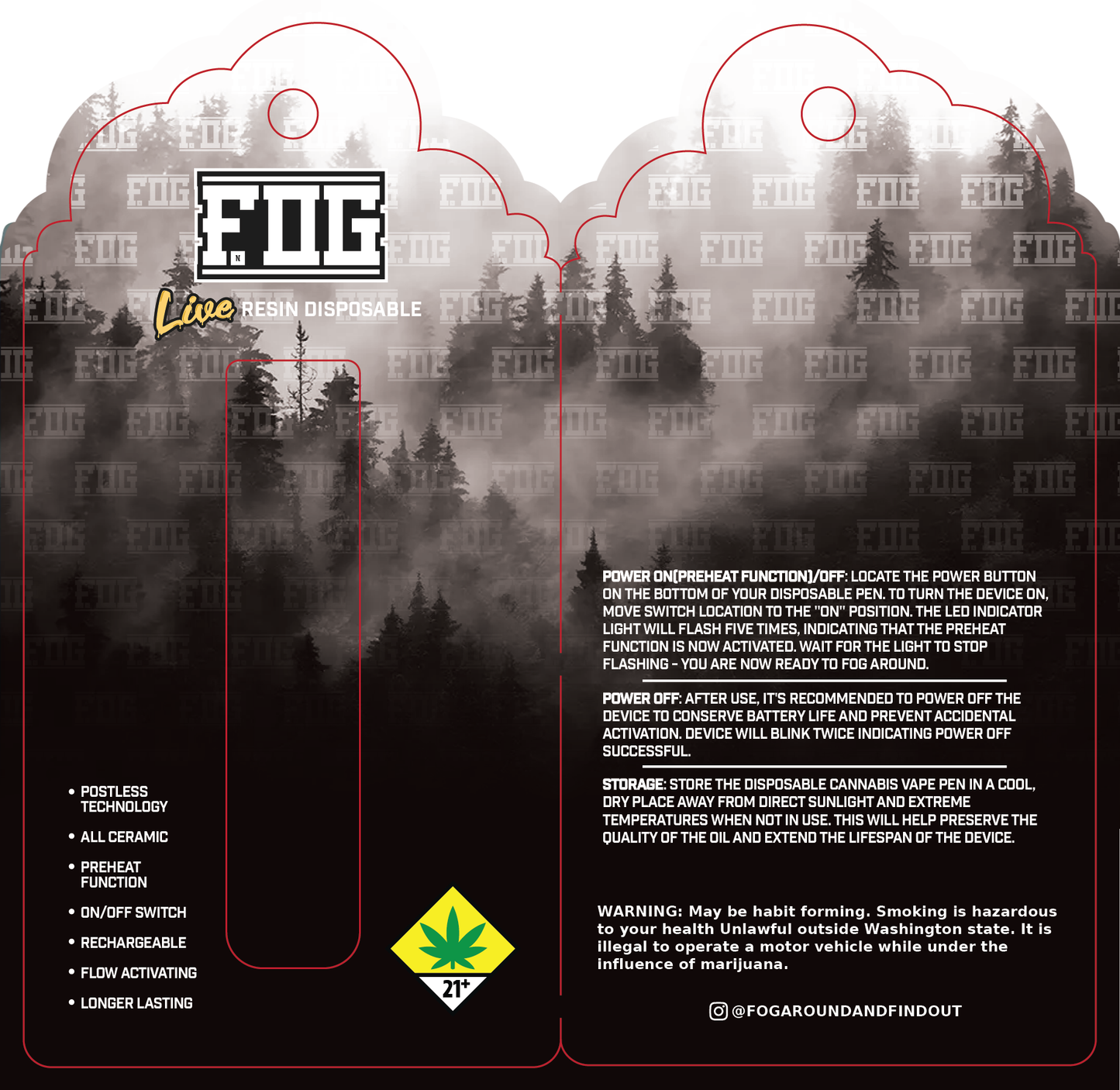FOG Cannabis Live Resin Disposable