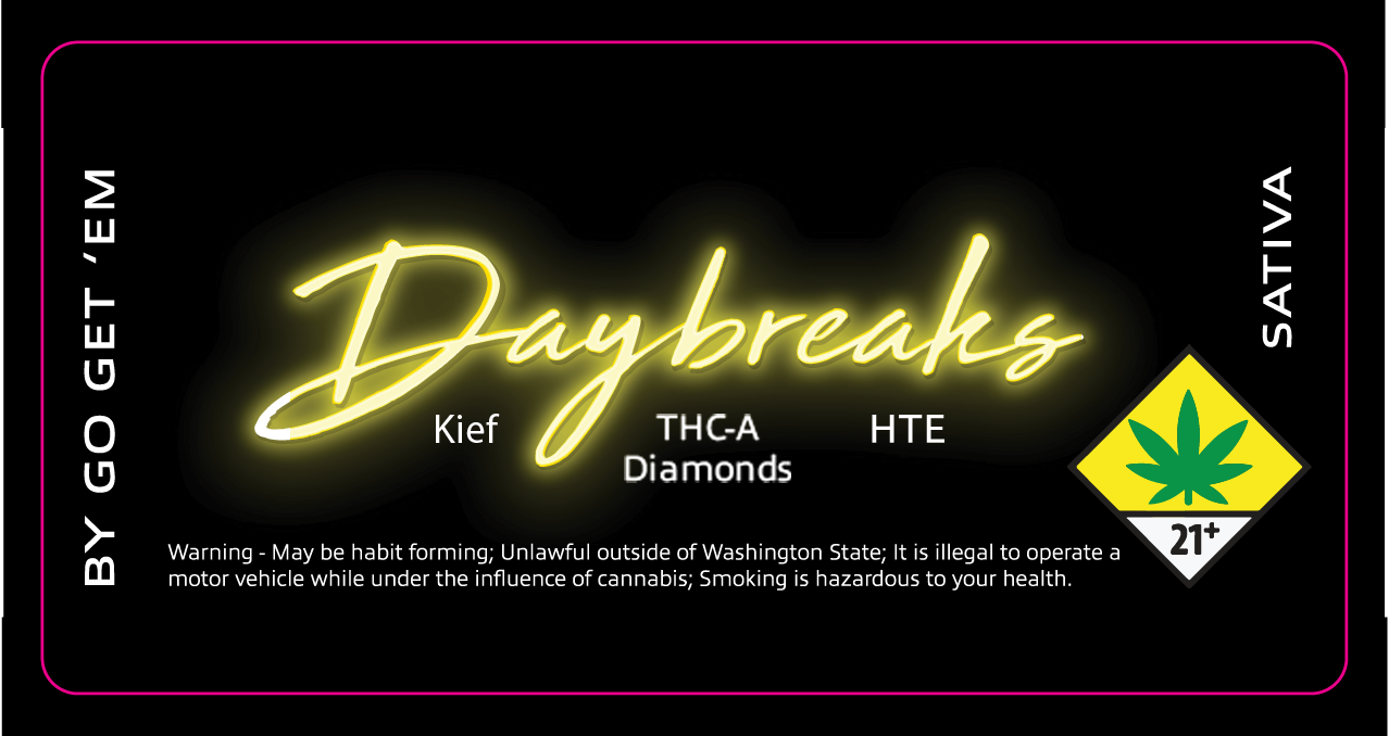 Go Get 'Em THCA Diamonds Label 4x2