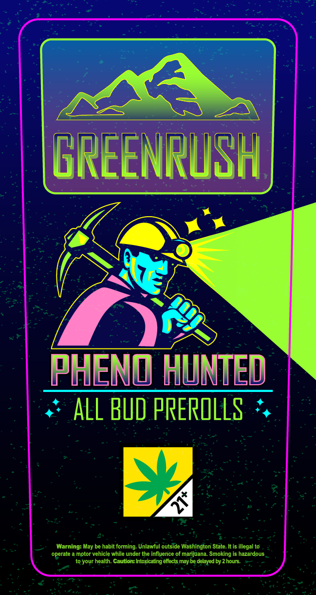 Green Rush Joint Tube Labels