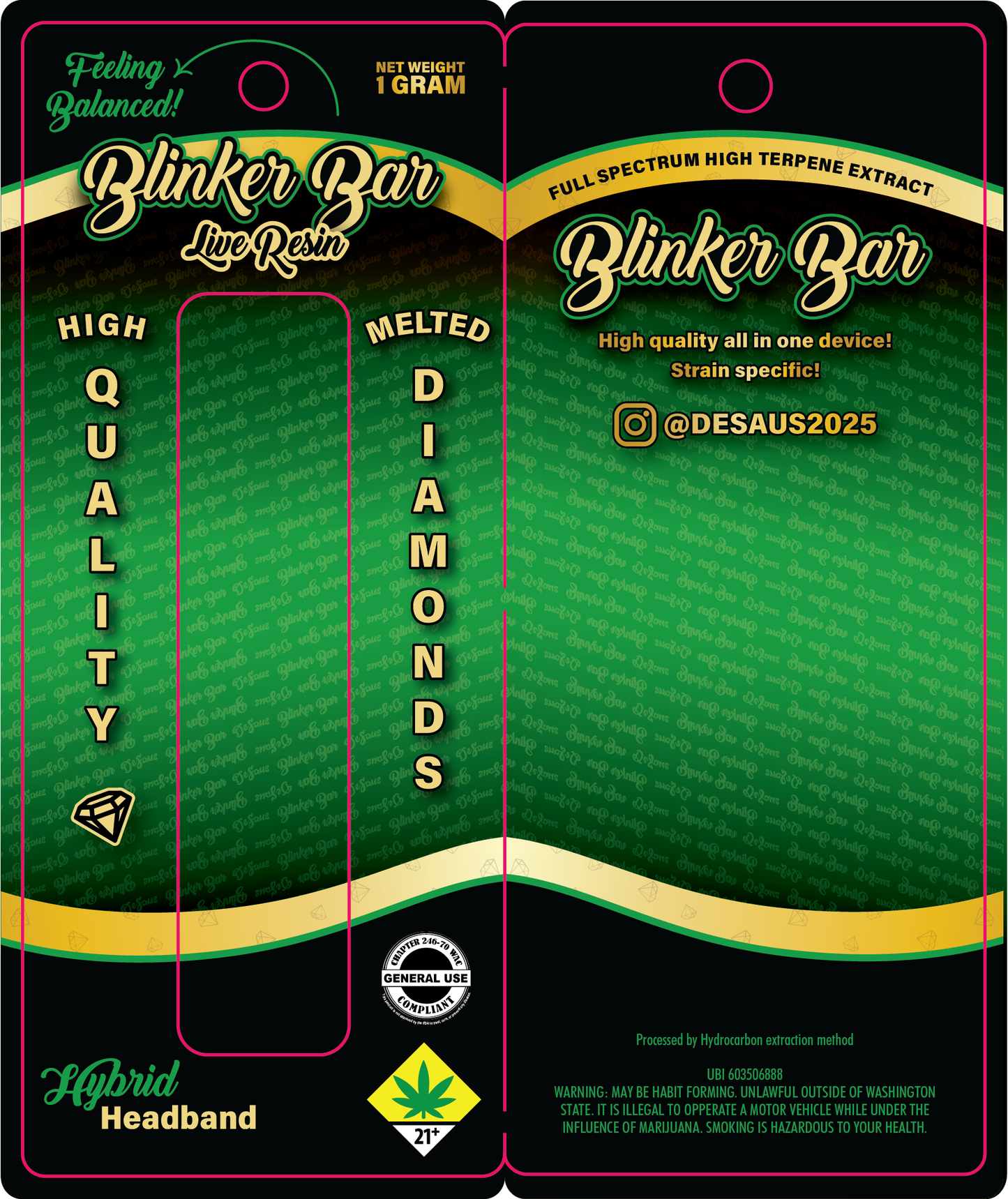 Blinker Bar Flex Disposable