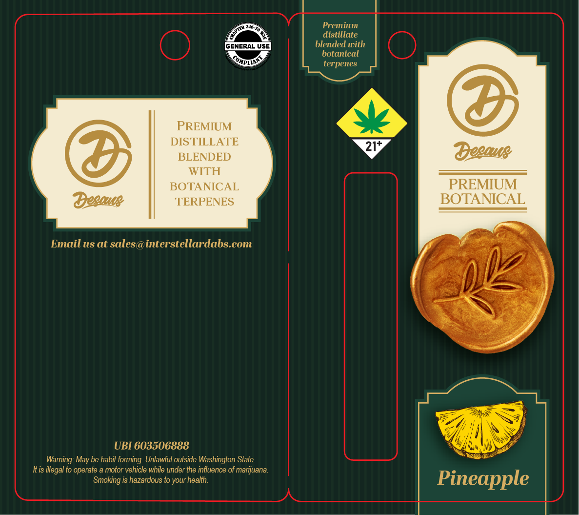 De Saus Premium Botanical Vape