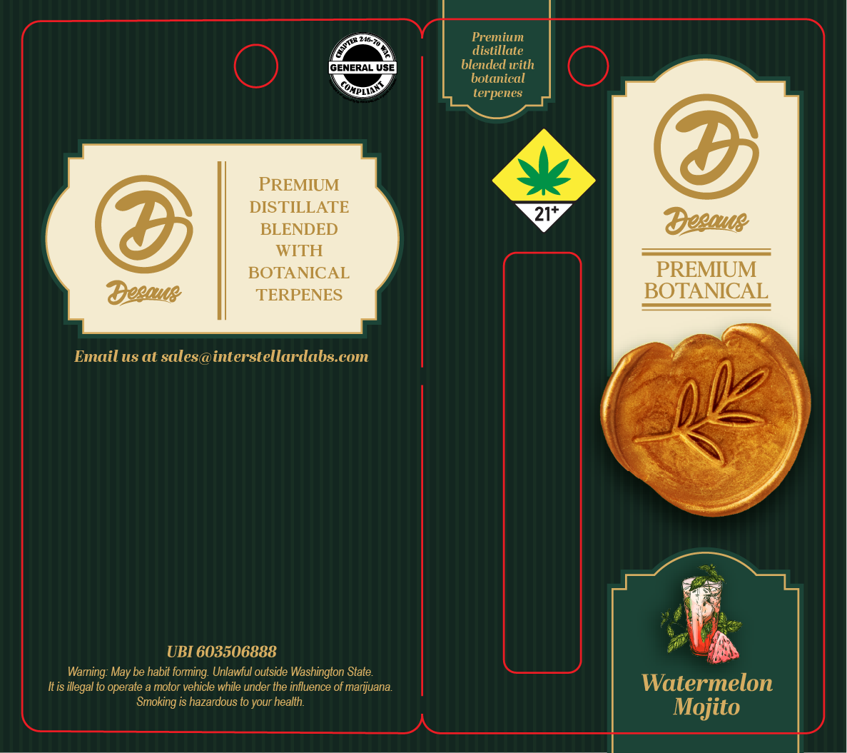 De Saus Premium Botanical Vape