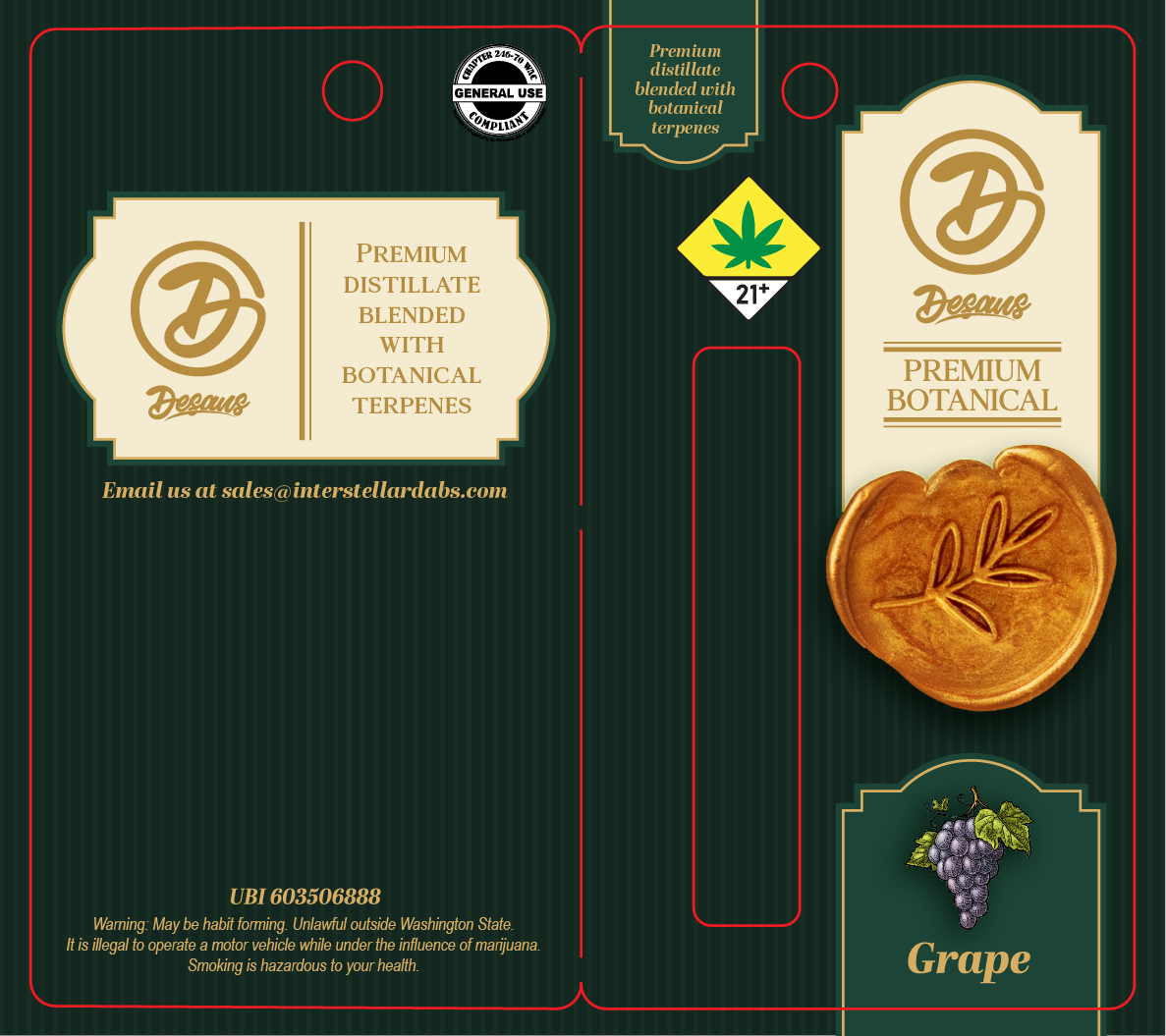 De Saus Premium Botanical Vape