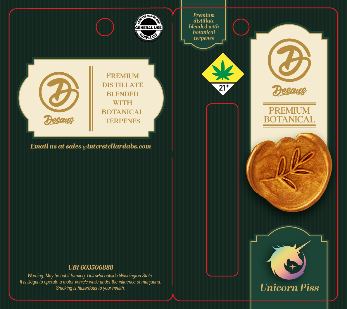 De Saus Premium Botanical Vape