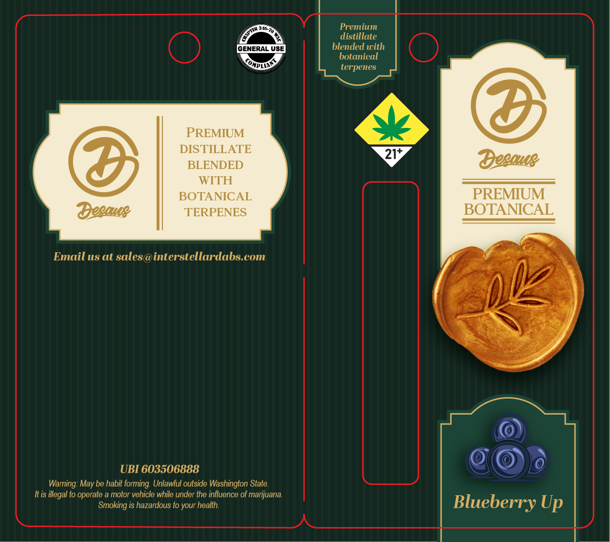 De Saus Premium Botanical Vape