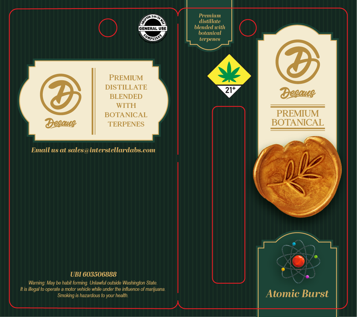 De Saus Premium Botanical Vape