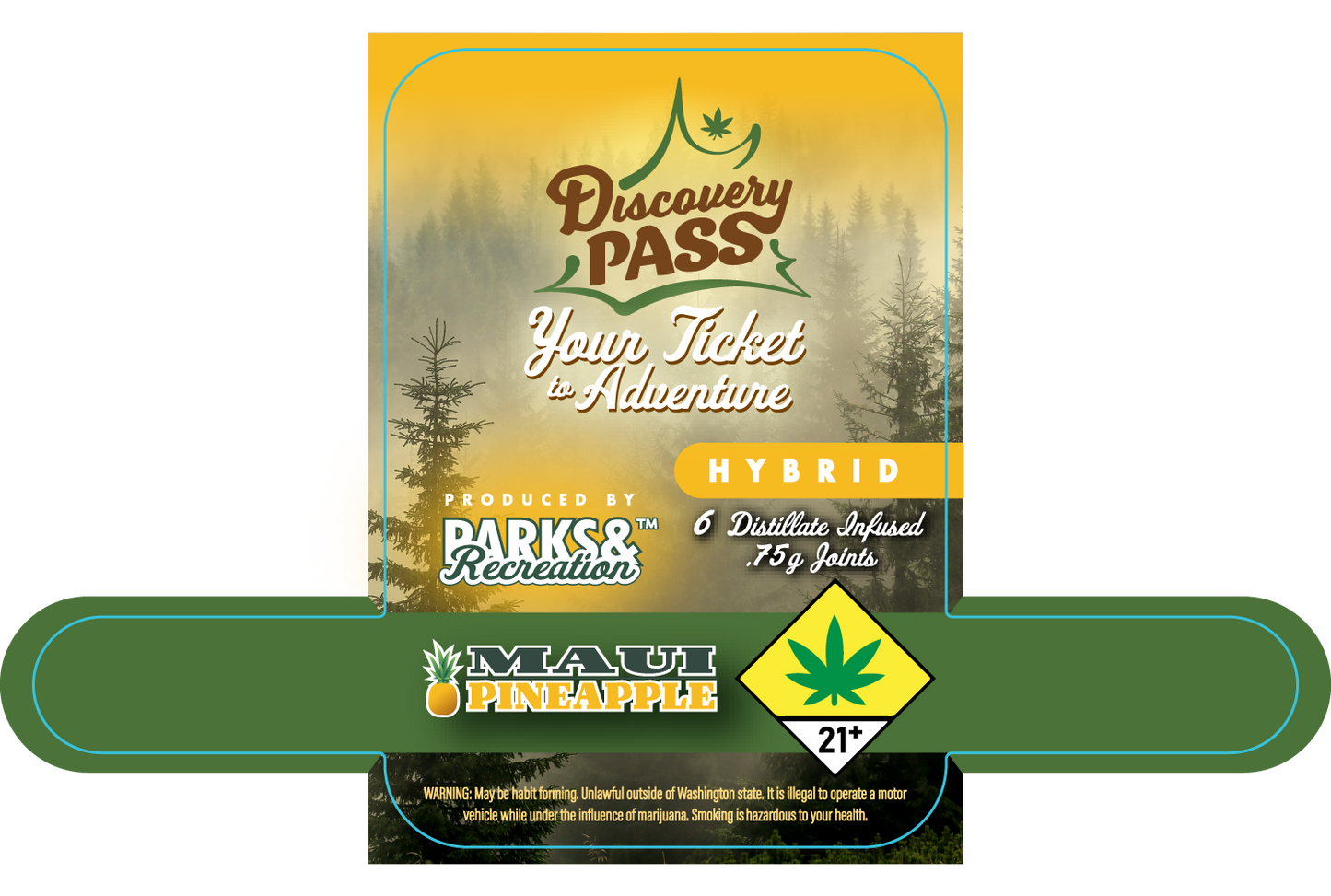 Parks & Rec Preroll Tin Labels