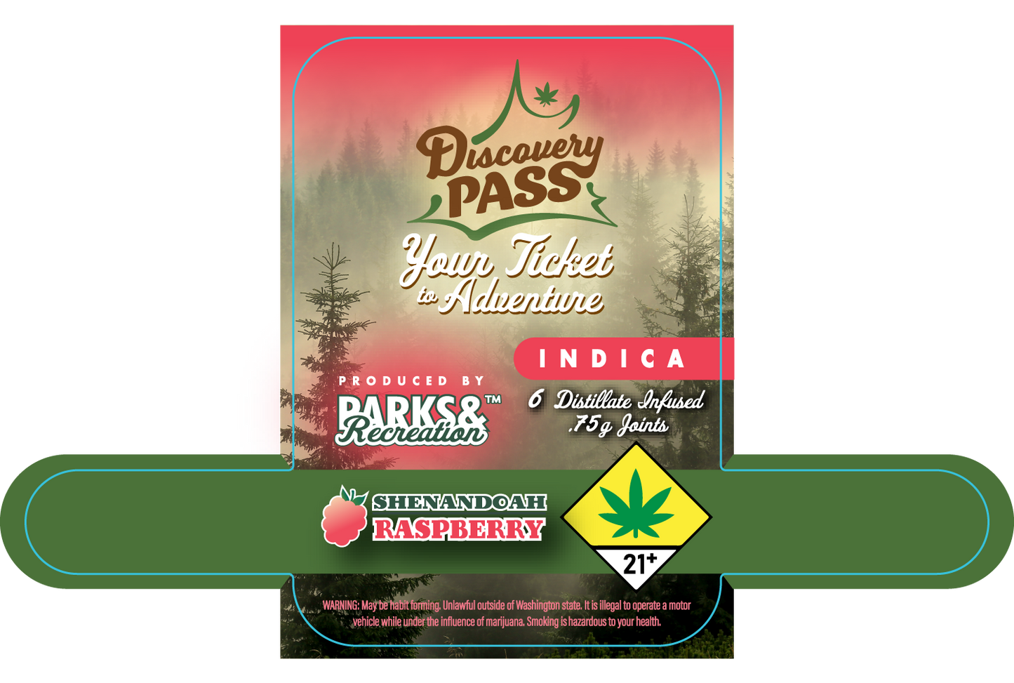 Parks & Rec Preroll Tin Labels