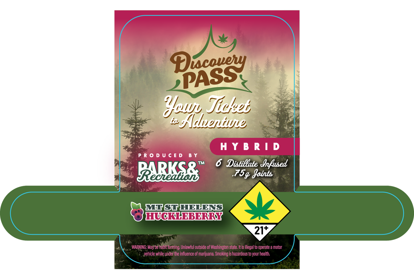 Parks & Rec Preroll Tin Labels