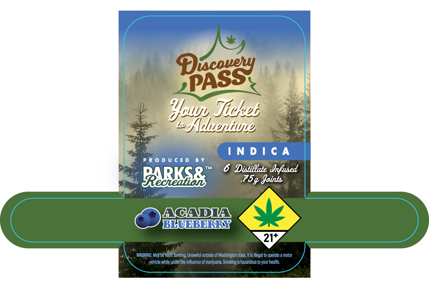 Parks & Rec Preroll Tin Labels