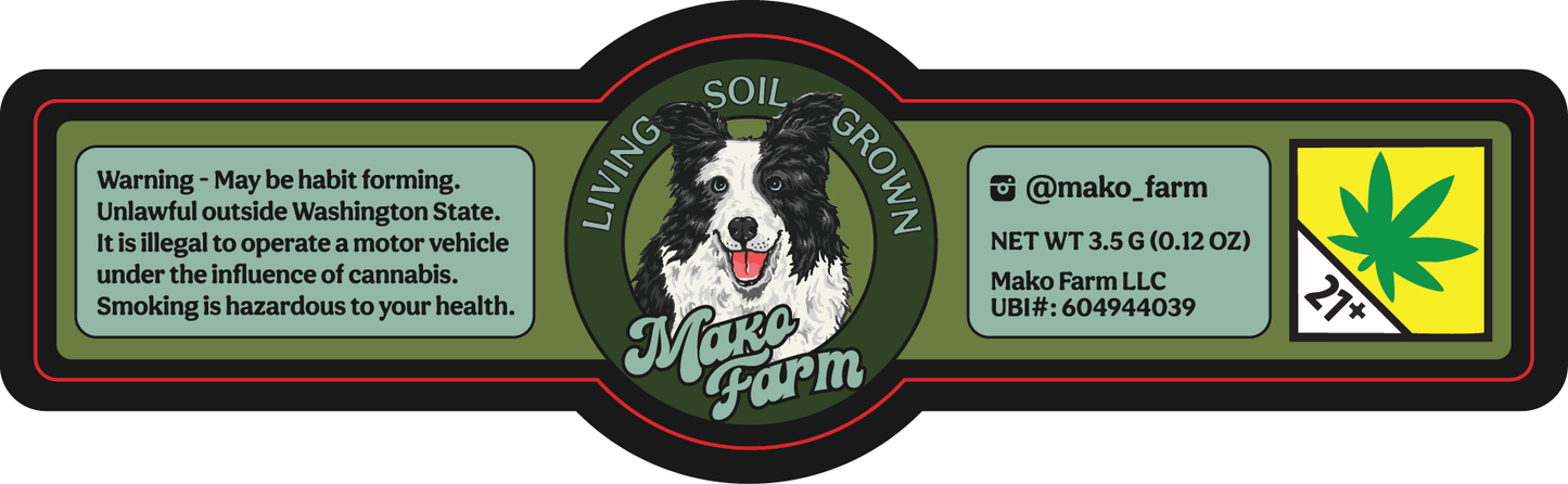 Mako Farm Jar Labels Small