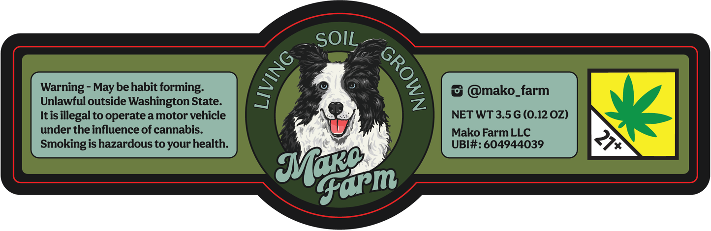 Mako Farms Jar Labels Large