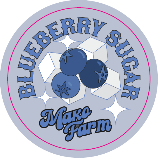 Mako Farms 2.4375" Round Stickers