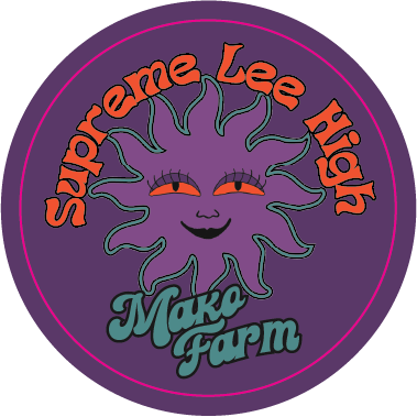 Mako Farms 2.4375" Round Stickers