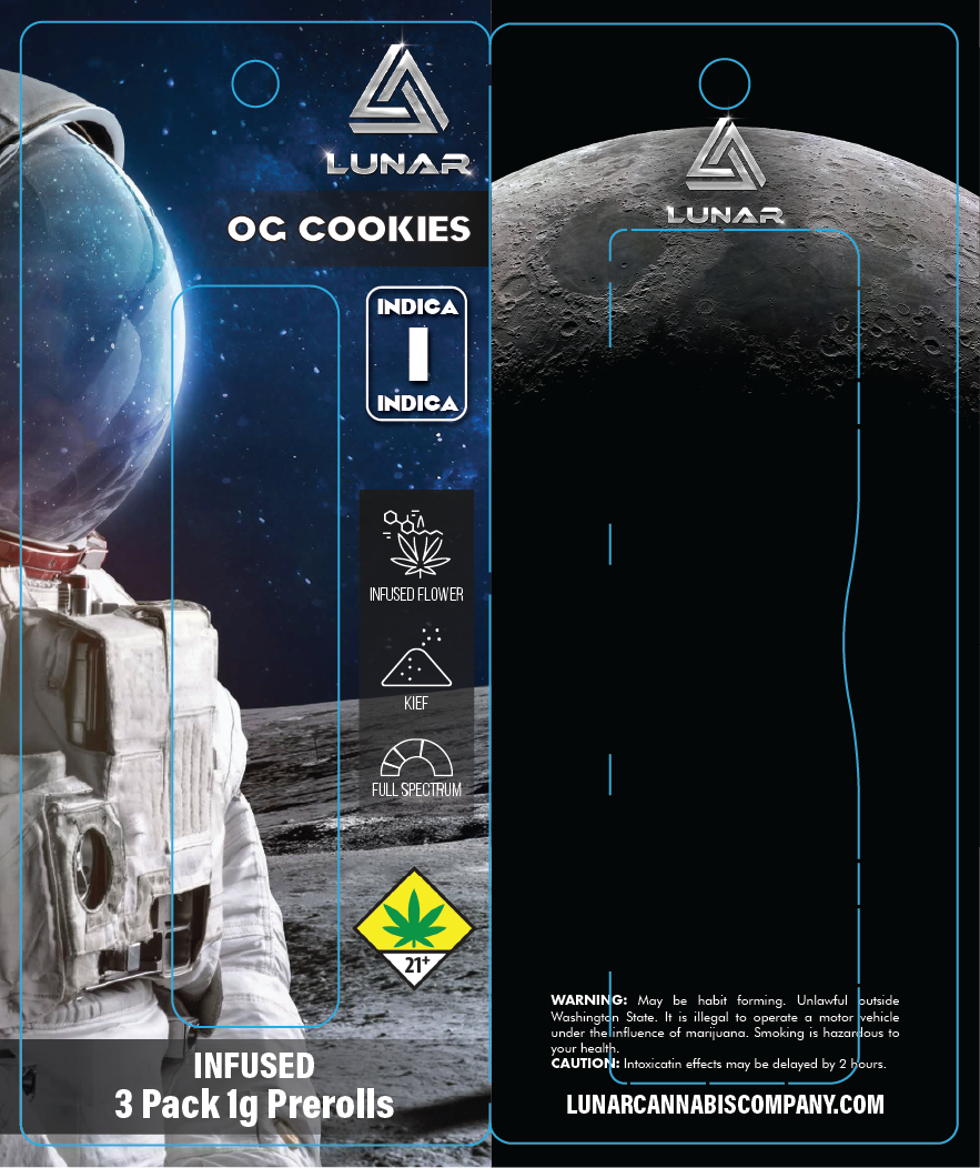 Lunar 3 Pack Preroll Perforated