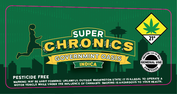 Super Chronics Preroll Label