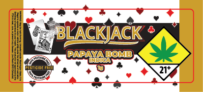 Black Jack Jar Label 1G